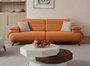 Atelier Del Sofa Bonjo Walnut - Sofá de 3 plazas Rojo azulejo